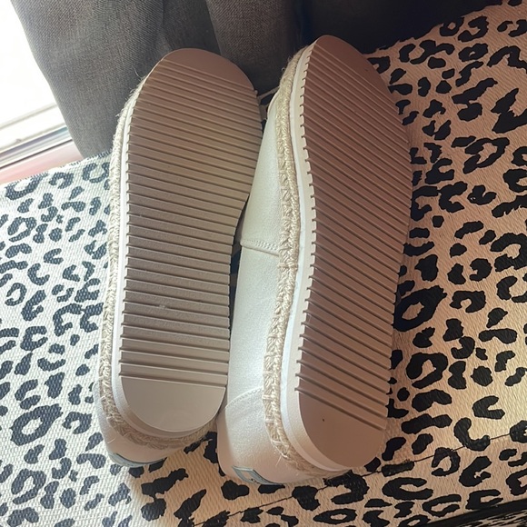 Tom’s Womens Alpargata Platform Rope White Canvas Slip On Shoes Size 10 NWT - Picture 4 of 6